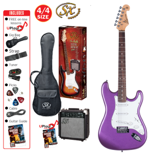 SX ELECTRIC GUITAR KIT PURPLE