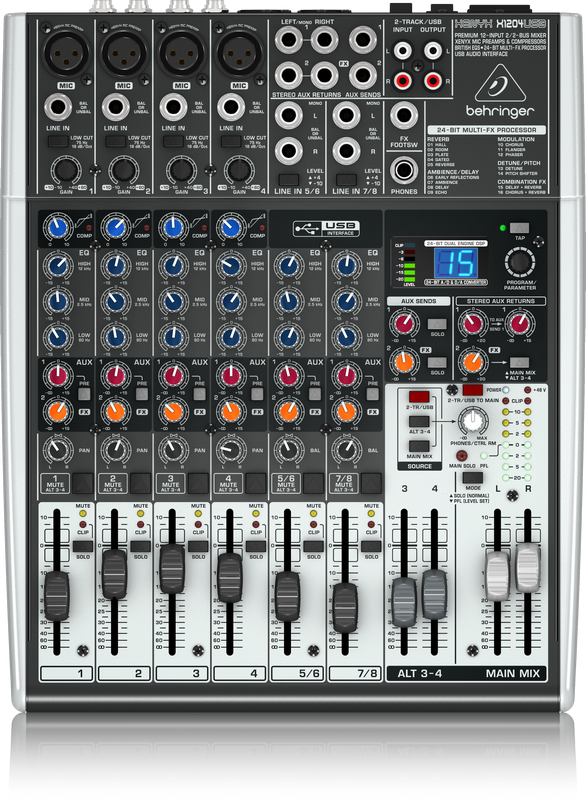 BEHRINGER XENYX X1204USB MIXER 12 INPUTS